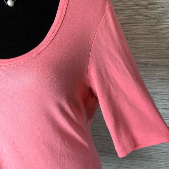 Garnet Hill Cotton Layering T- Shirt Top - Picture 3 of 7